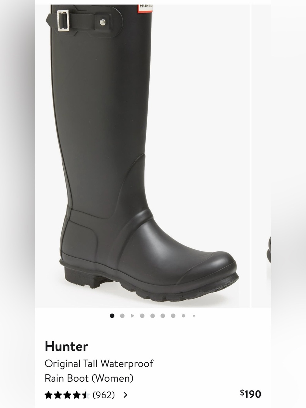 Hunter rain boots